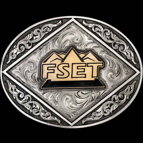 Our Benton Belt Buckle is built with plenty of room in the center to personalize with any Custom Logo, Emblem or Ranch brand to fit your lifestyle! 